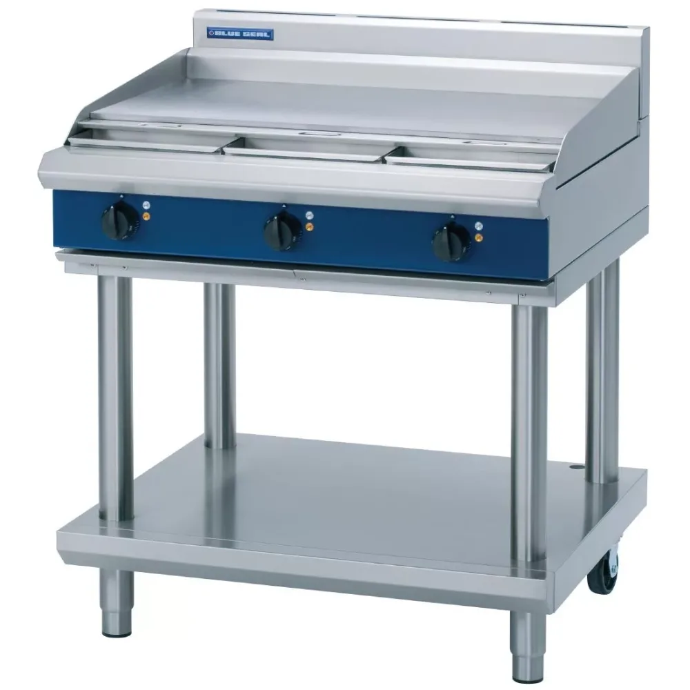 Blue Seal Evolution Electric Cooktop Griddle on Stand 900mm E516A-LS - islandcatering