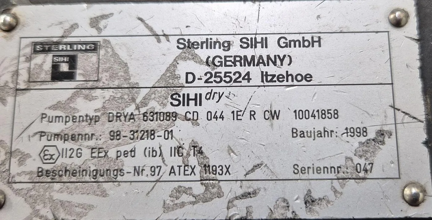 Sterling SIHI GmbH dry PDR 631089 ist eine trockenlaufende Schrauben-Vakuumpumpe - 6