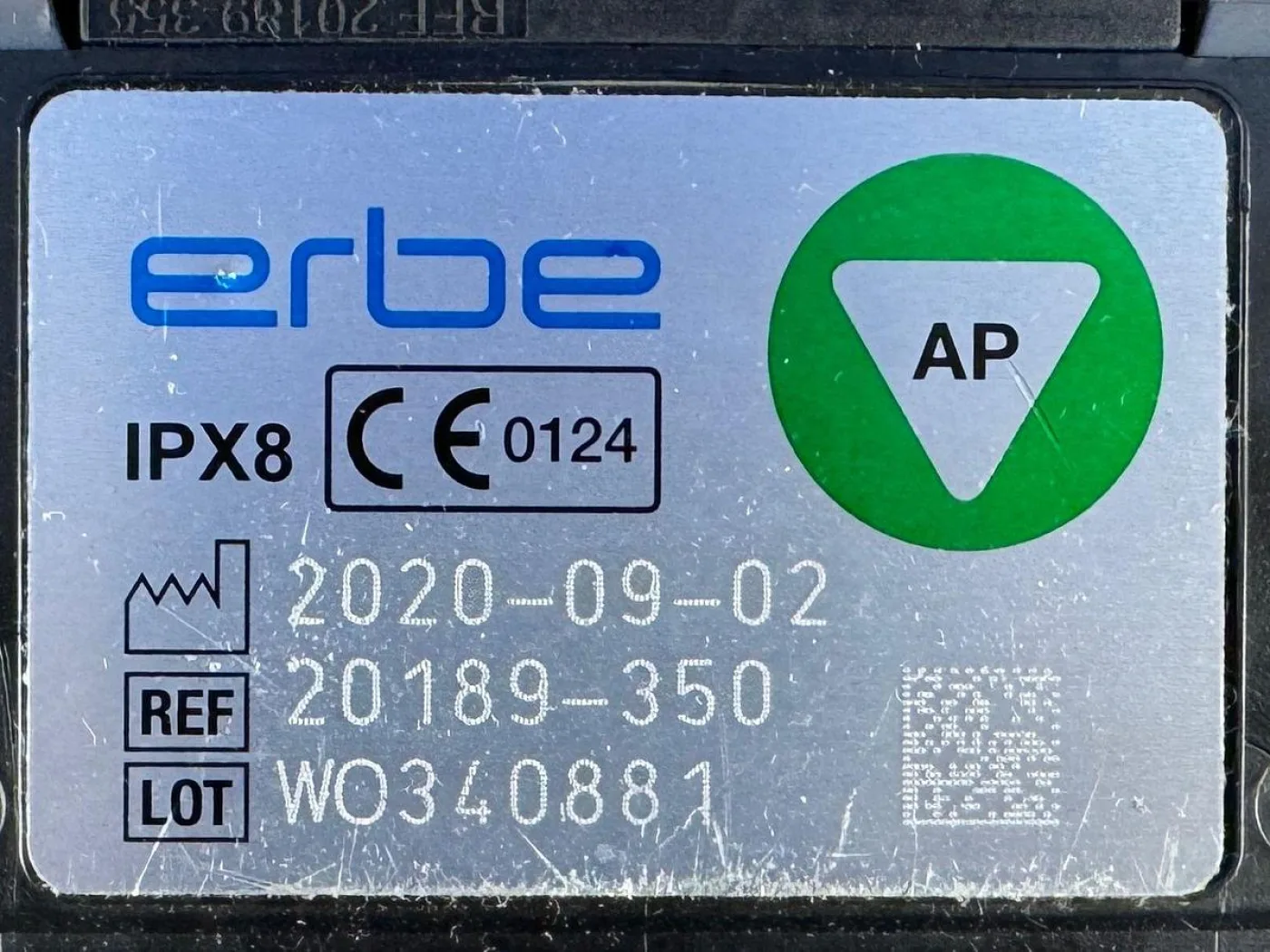 ERBE Ref 20189-350 two-pedal foot switch for VIO 3, VIO 3n and VIO seal YOM: 2020 - 6