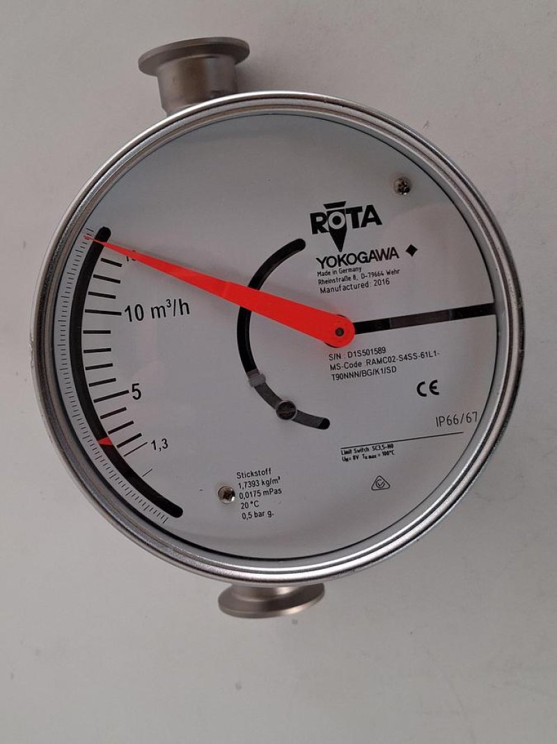 Yokogawa ROTA Yokogawa RAMC Metall-Schwebekörper-Durchflussmesser DN25