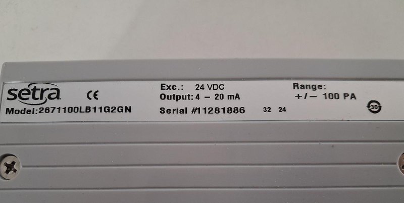 Setra Model 267 Differential Pressure Transmitter