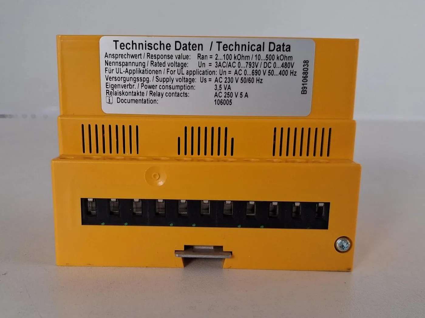 Bender IR475LY-4 Insulation Monitoring Device - 2