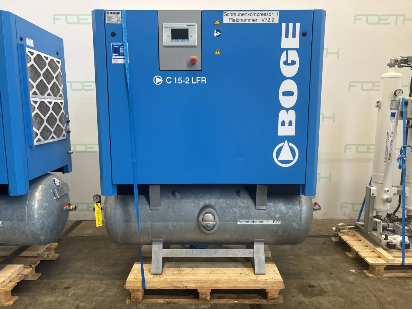 Boge (2x)Air compressor- C15-2LFR-500 - Blower - 3