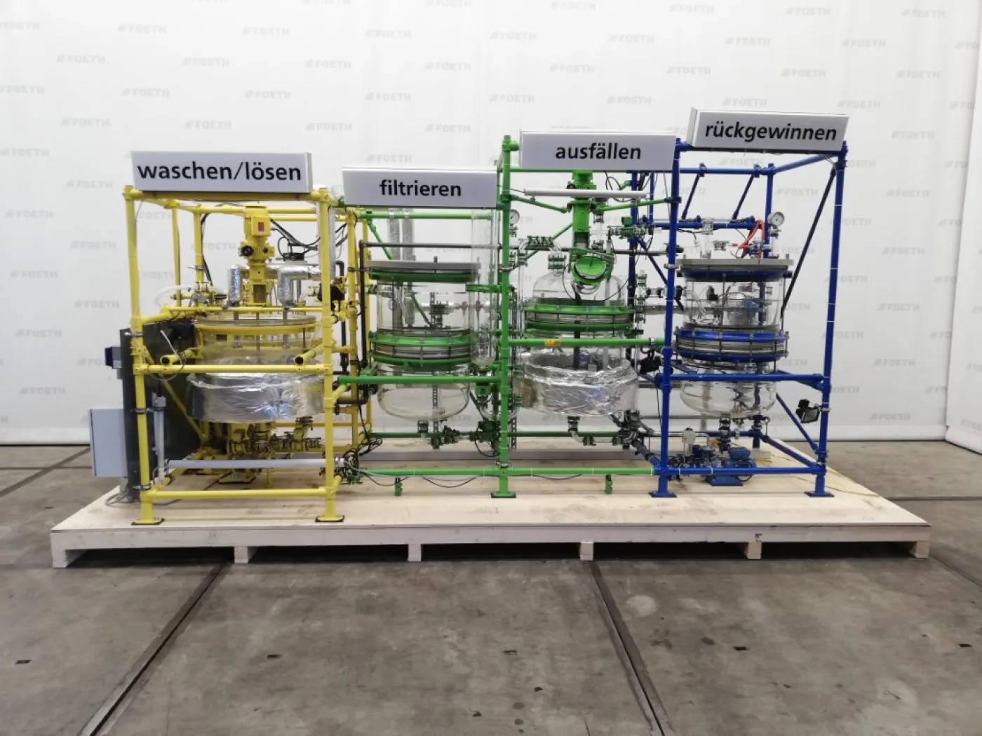 QVF Glasstechnik Washing, dissolving, filtering installation - Glass-lined Reactor - 5