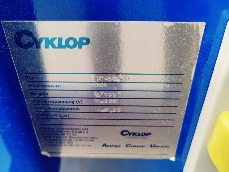 Cyklop CT-50/50 carton sealer - Miscellaneous