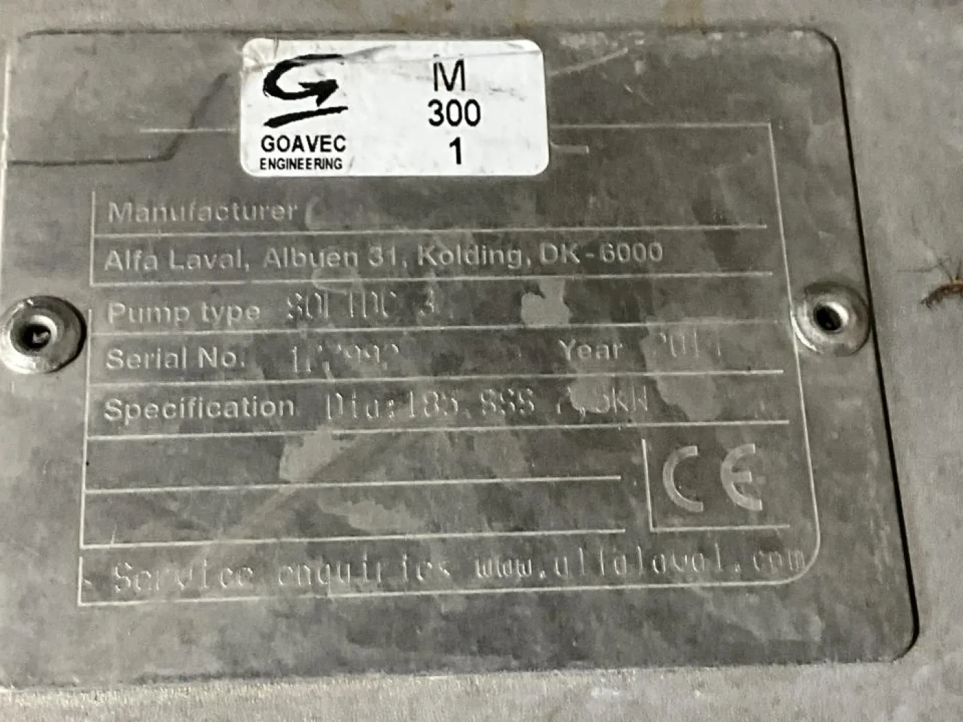 2014 Alfa Laval Alfa Laval SOLIDC-3 Stainless Steel Contact Parts Volute Centrifugal Pump - 2