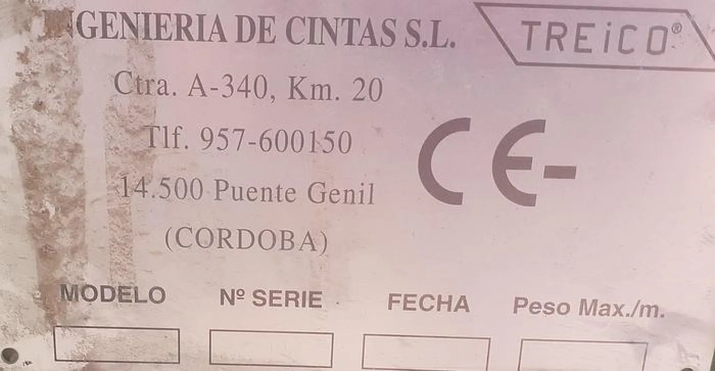 Tapete transportador 14mt - 2