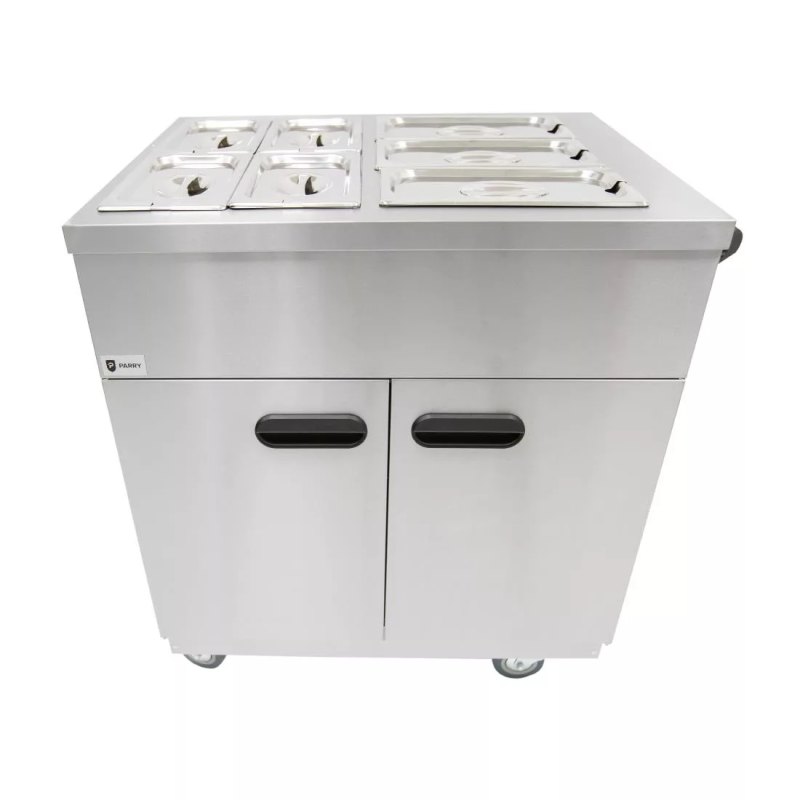 Parry Mobile Servery with Bain Marie Top 1887 - islandcatering