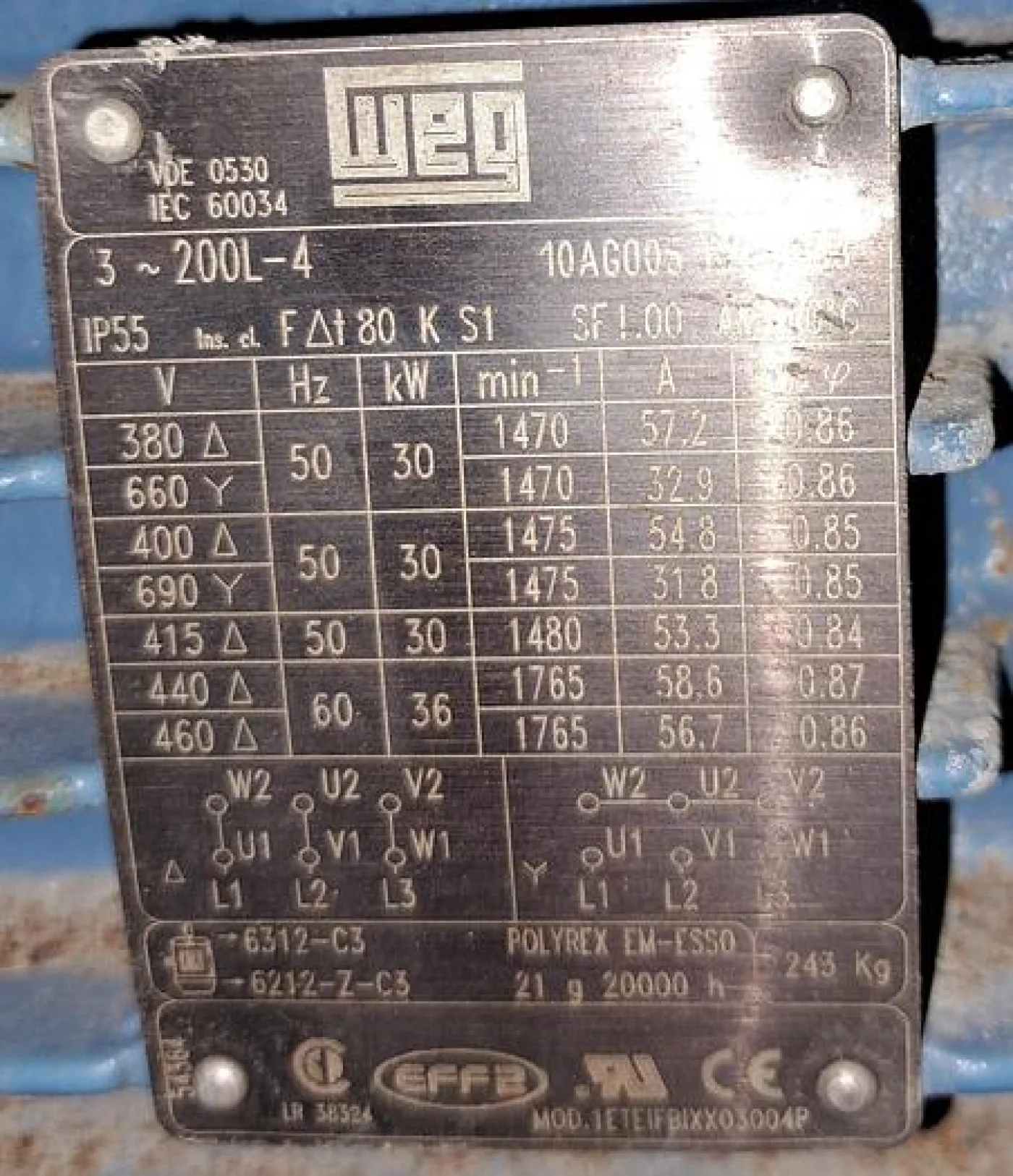 Motor elétrico WEG de 30 Kw - 2