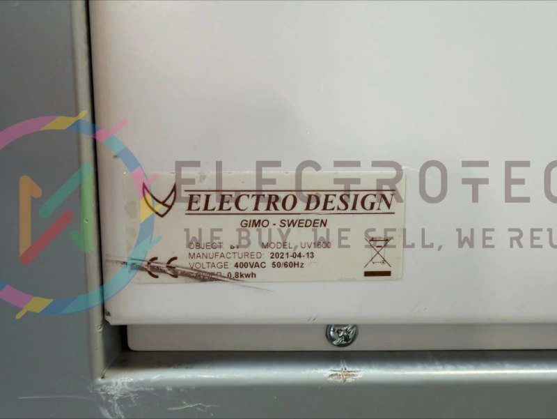 Electro Design UV1600, vintage 2021, UV curing oven
