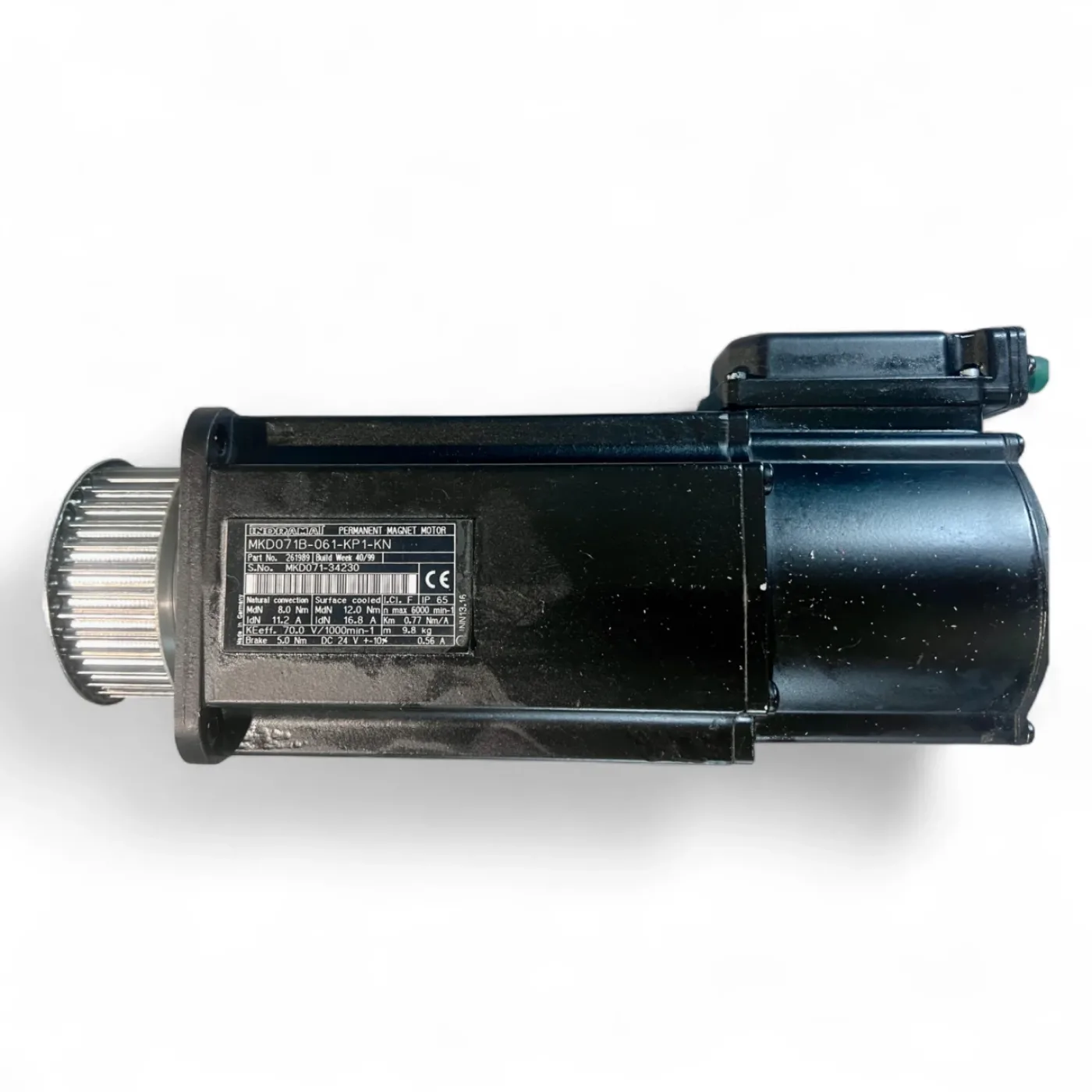 HOMAG Rexroth Indramat Servomotor MKD071B-061-KP1-KN, Homag-Nr. 4075010548 – Z-Achse (BOF 41) – mit Zahnriemenscheibe - 2