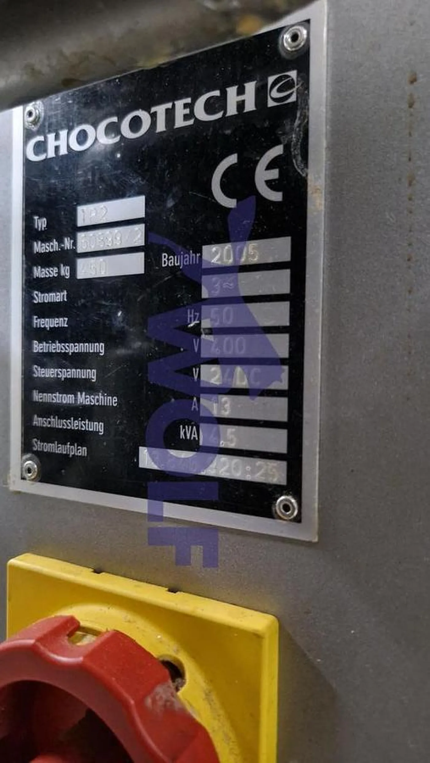 Temperiermaschine CHOCOTECH - Type TP-2, Baujahr 2005 - 3