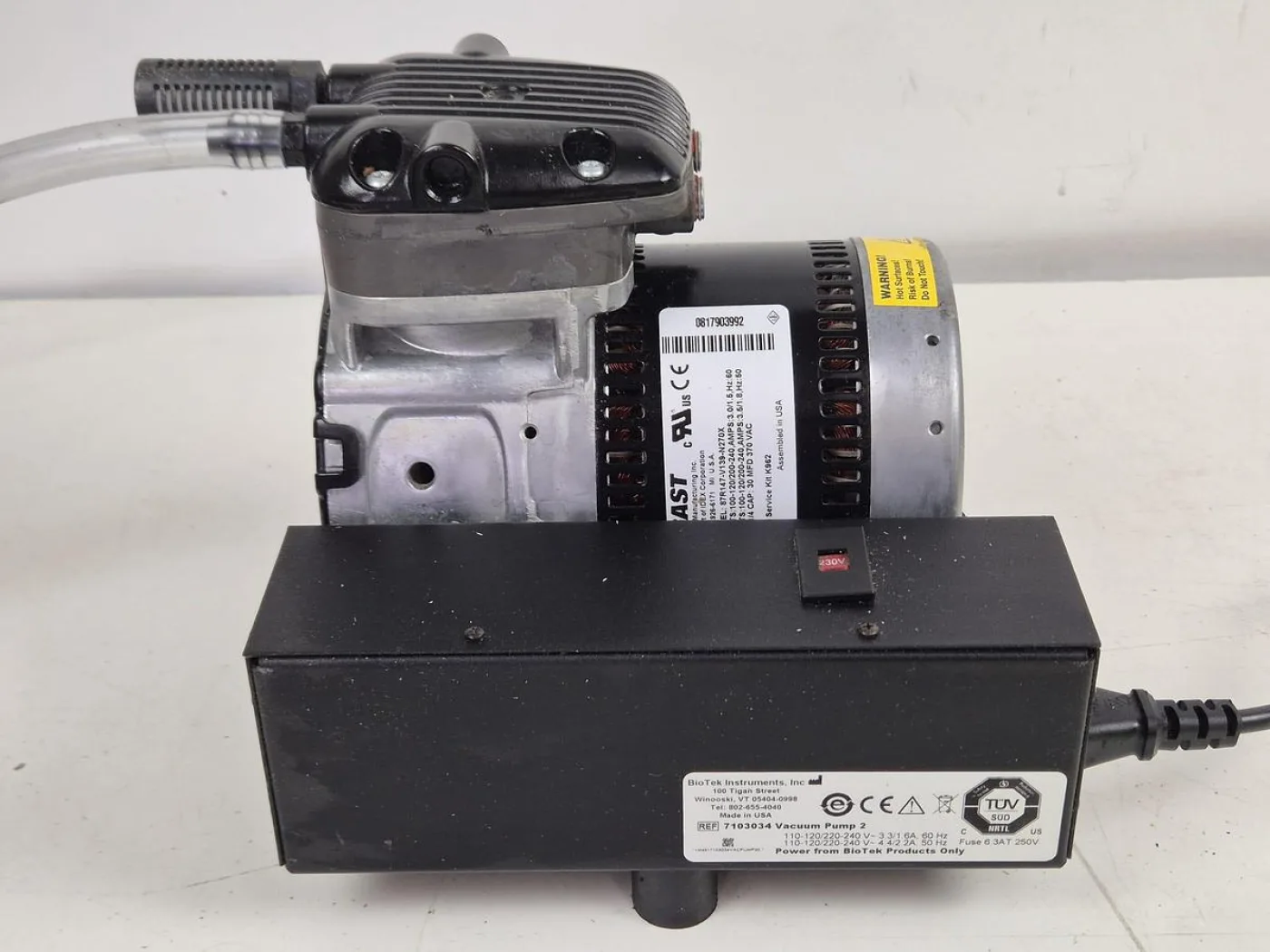 Biotek Instruments Gast 7103034 Vacuum Pump 2 - 4