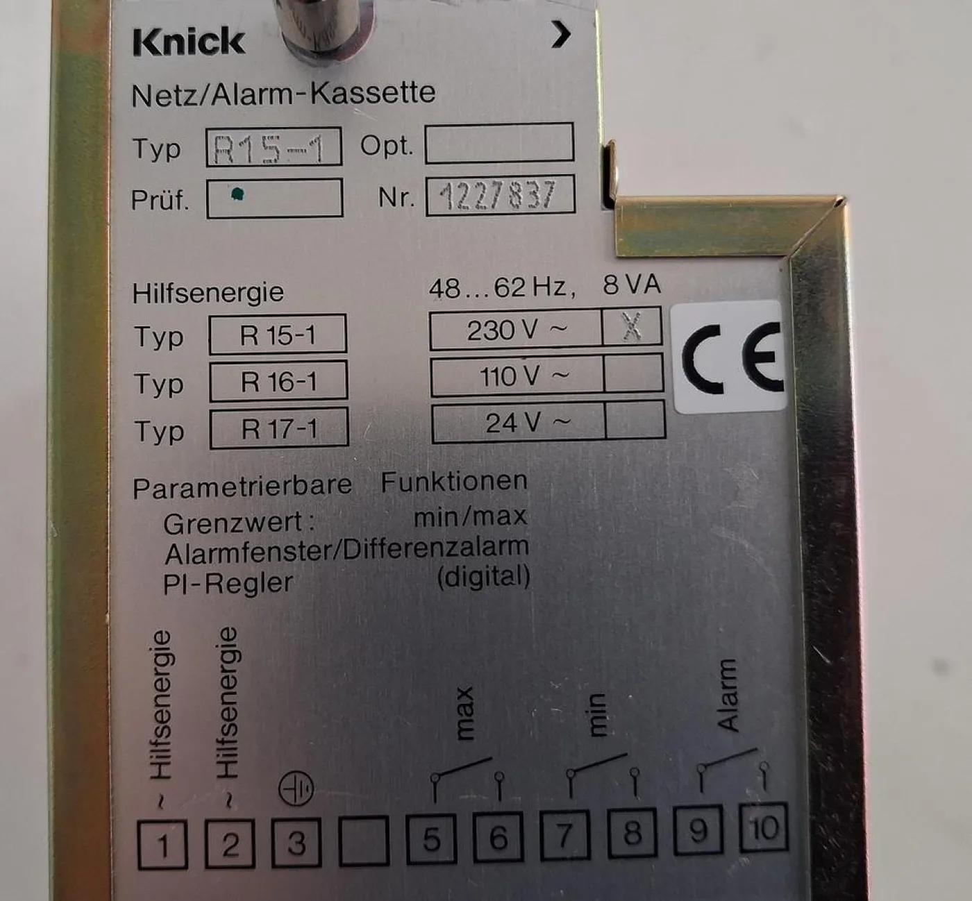 Knick RI5-1 Netz-/Alarm-Kassette - 4