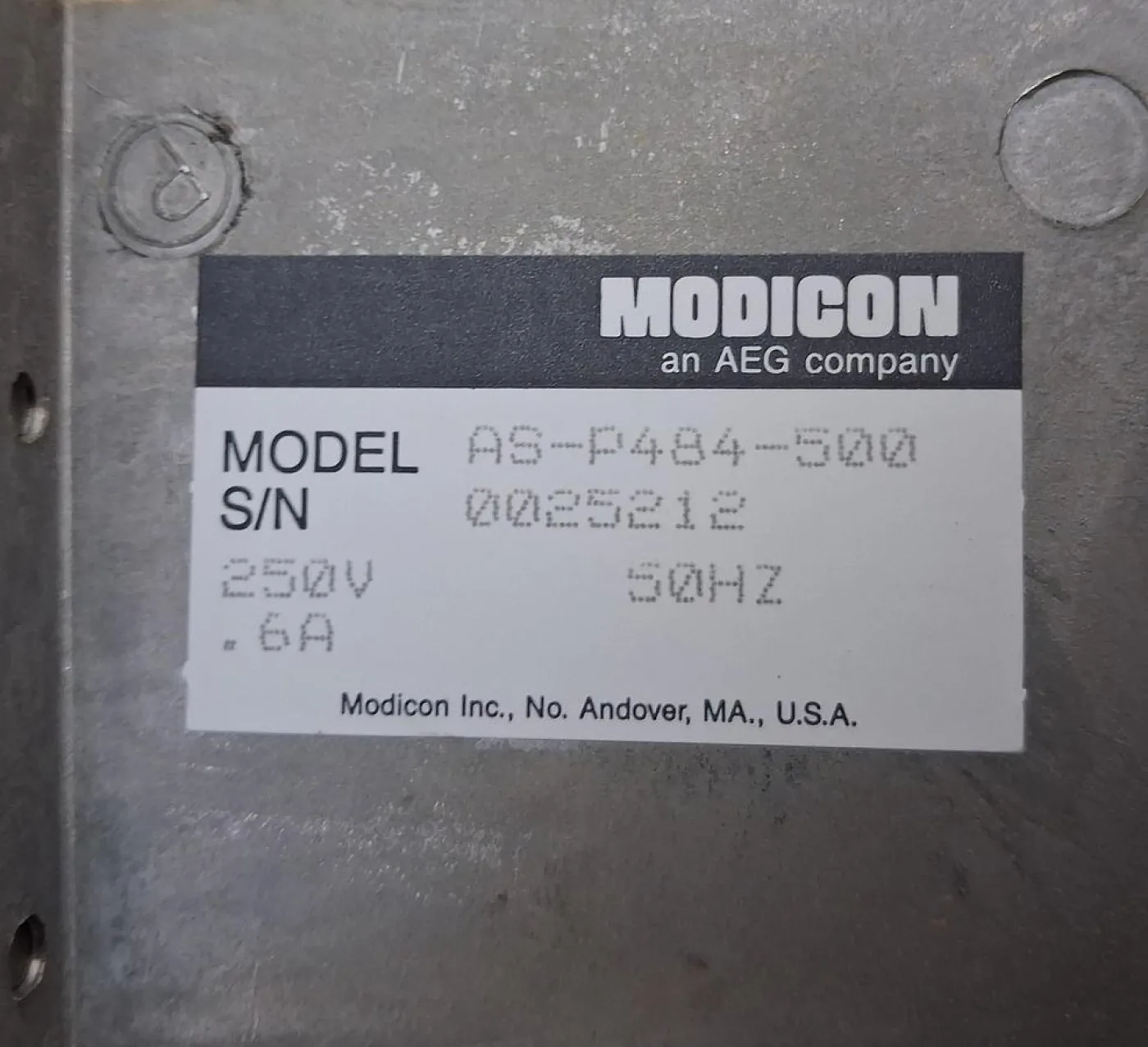Modicon AEG AS-P484-500 PLC Controller 484 Steuerung - 7