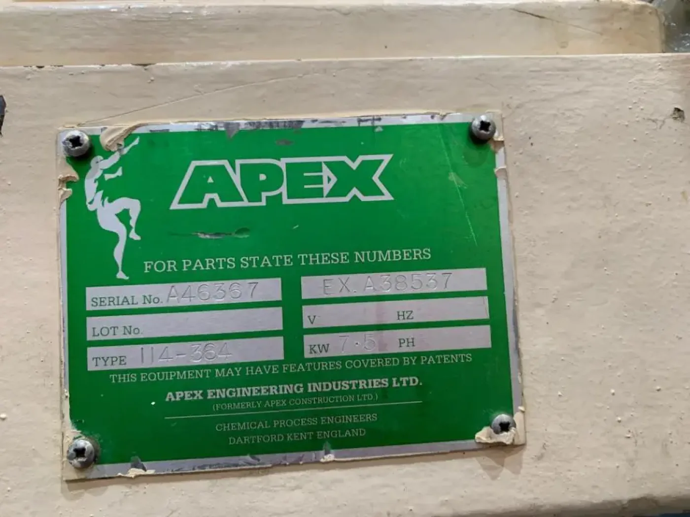 USED APEX 114-364 FIXED HAMMER MILL - 1