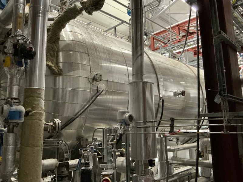 FIB Process fluid/ water mixing vessel