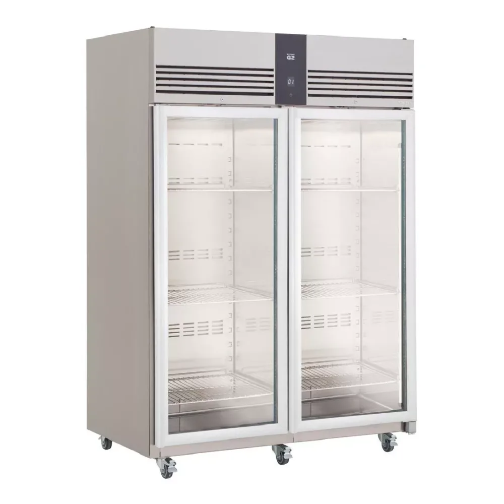 Foster EcoPro G3 2 Glass Door 1350L Cab Fridge (StSt Ext/Int) - islandcatering