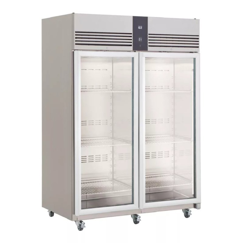 Foster EcoPro G3 2 Glass Door 1350L Cab Fridge (StSt Ext/Int) - islandcatering