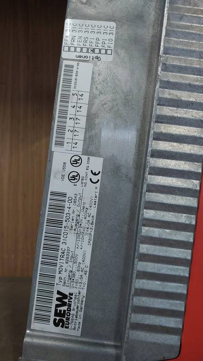 Sew Eurodrive - Movitrack switch panel