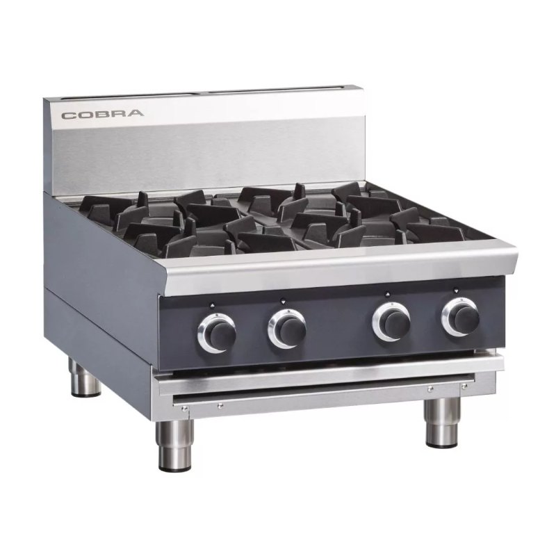 Blue Seal Cobra Countertop Natural Gas Hob Four Burner C6D-B - islandcatering