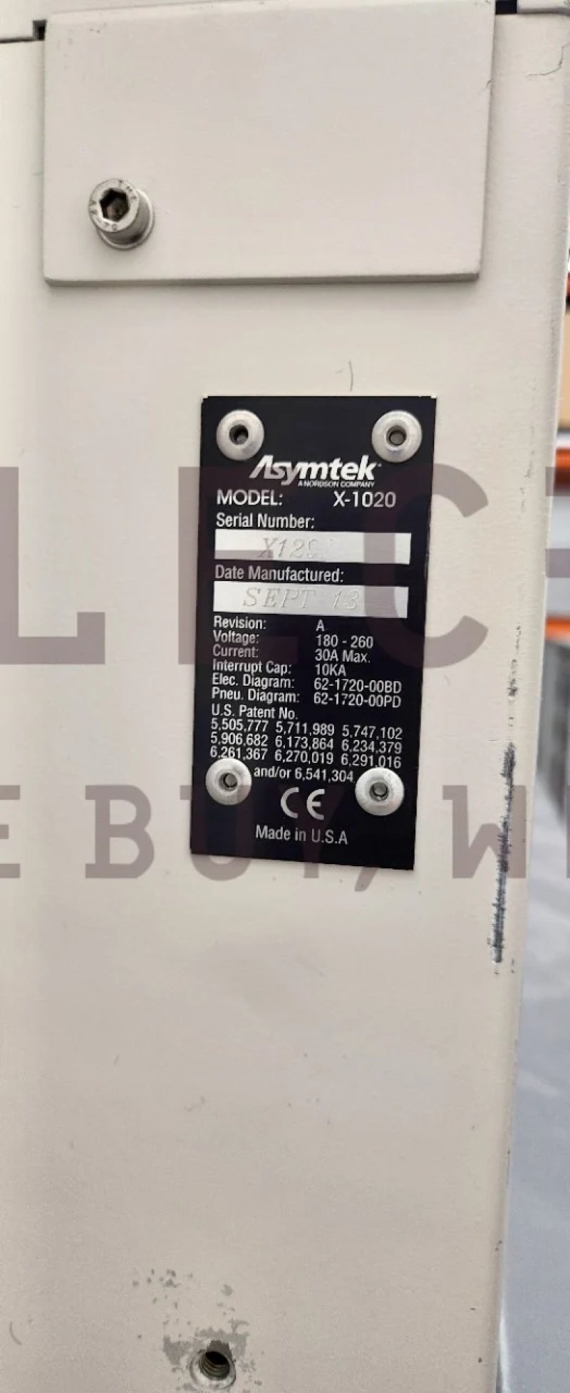 Asymtek X-1020, Glue Dispenser, vintage 2013