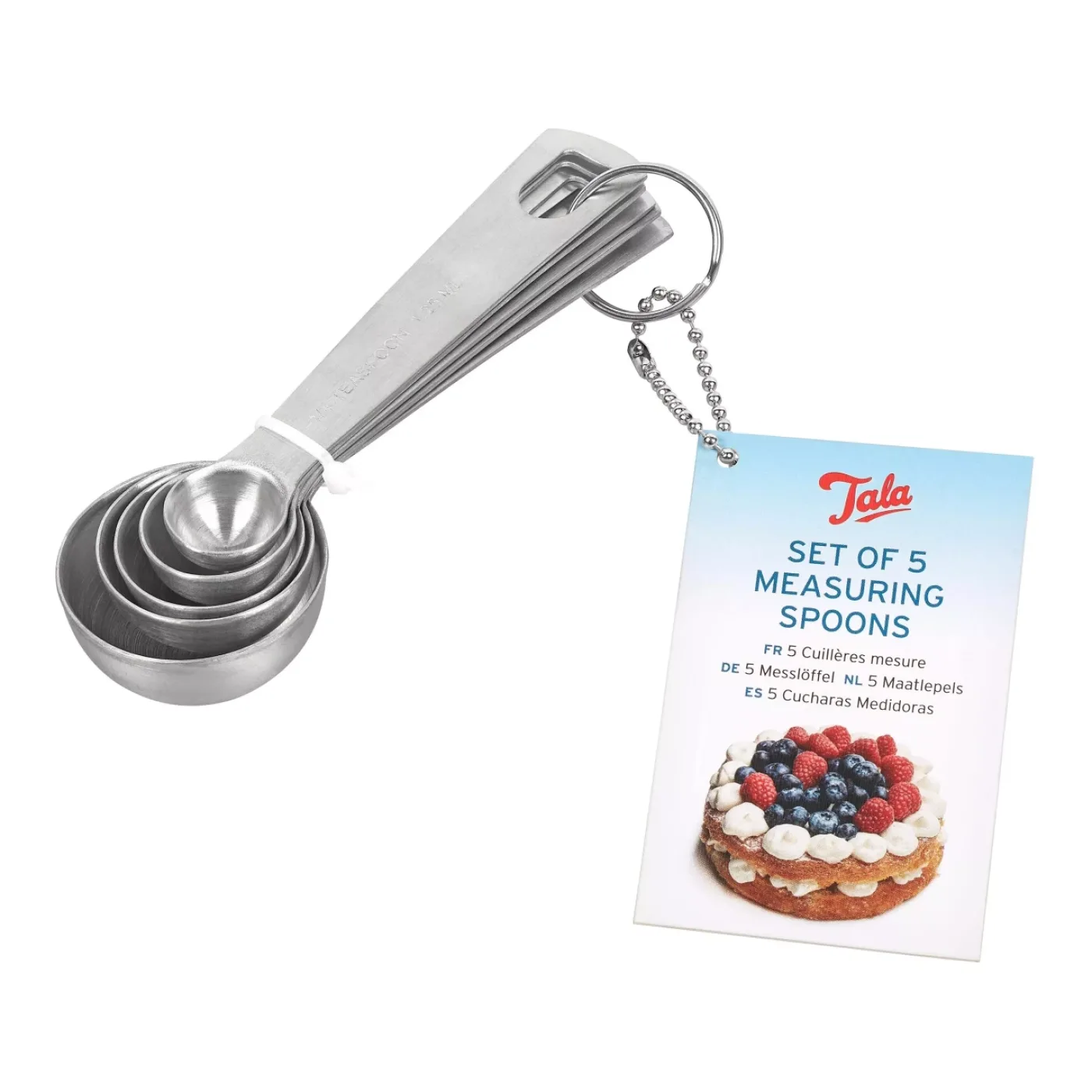 Tala Measuring Spoons • Set of 5 • Stainless Steel (Pack of 6) - islandcatering - 4