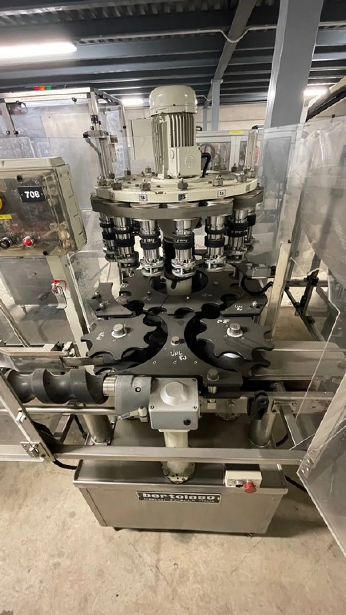 ROLLING MACHINE BERTOLASO 16 HEADS MOD. ZETA 126, AUTOMATIC FOR POLYLAMINATE CAPSULES, SECOND-HAND MACHINE - 6