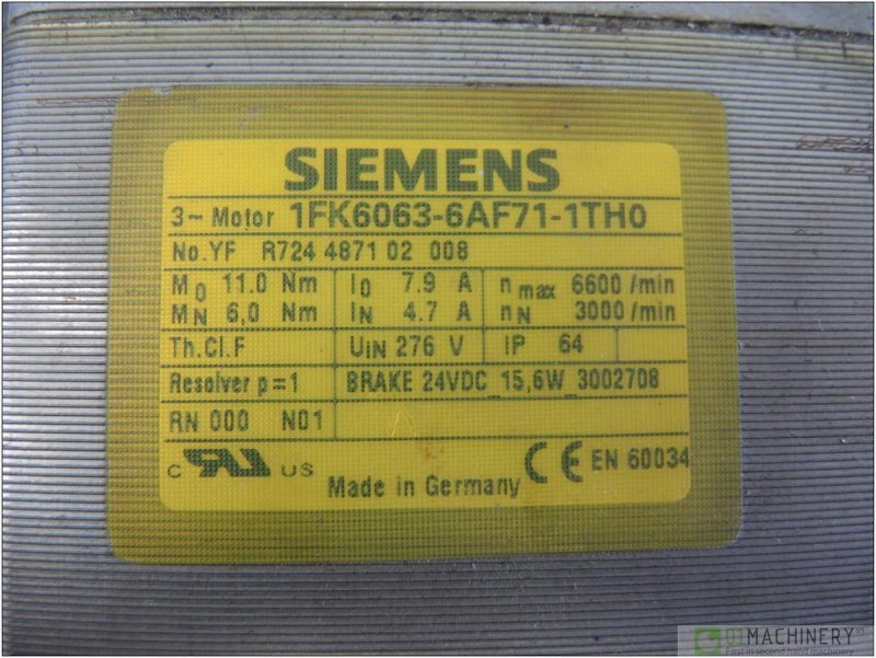 2003 SIEMENS 1FK6063-6AF71-1TH0 AI2936