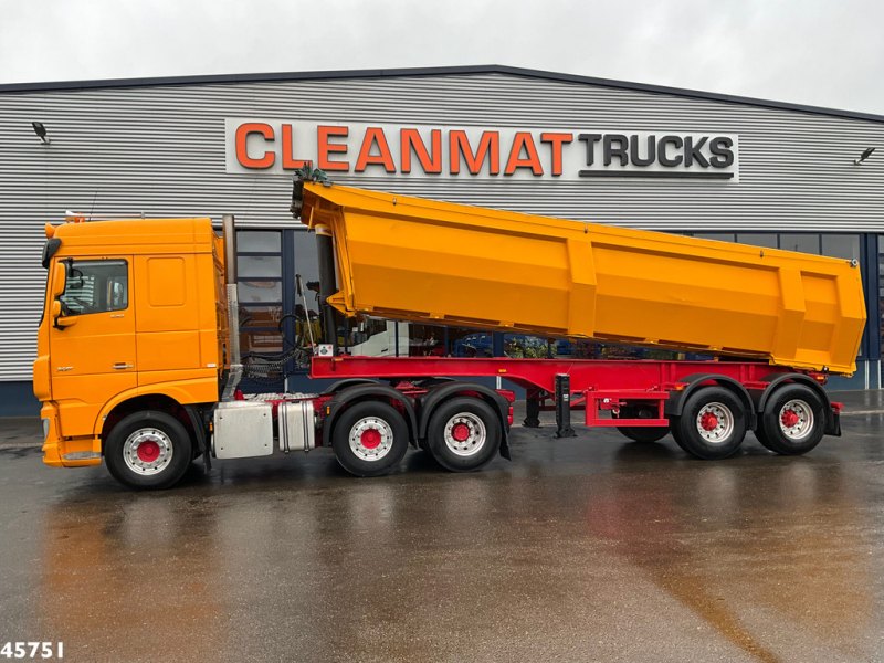 DAF FTG XF 530 6x2 Euro 6 ZF Intarder Kiphydrauliek + OVA 2-assige kipoplegger 32m³