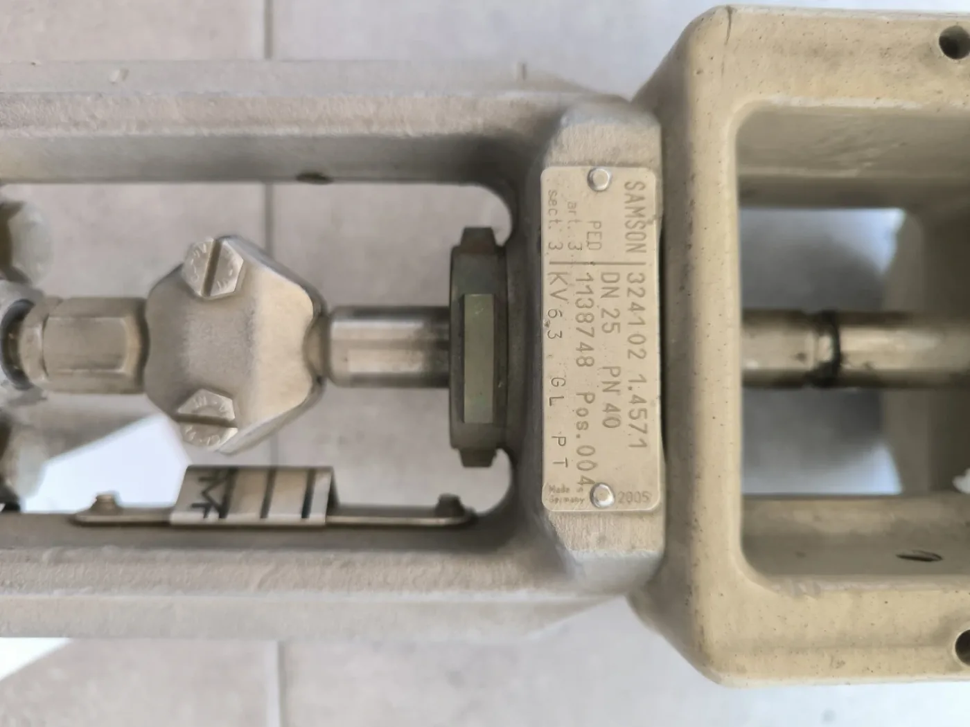 PROPORTIONAL VALVE SAMSON DN25 PN40 WITH PNEUMATIC ACTUATOR 324102 - 3