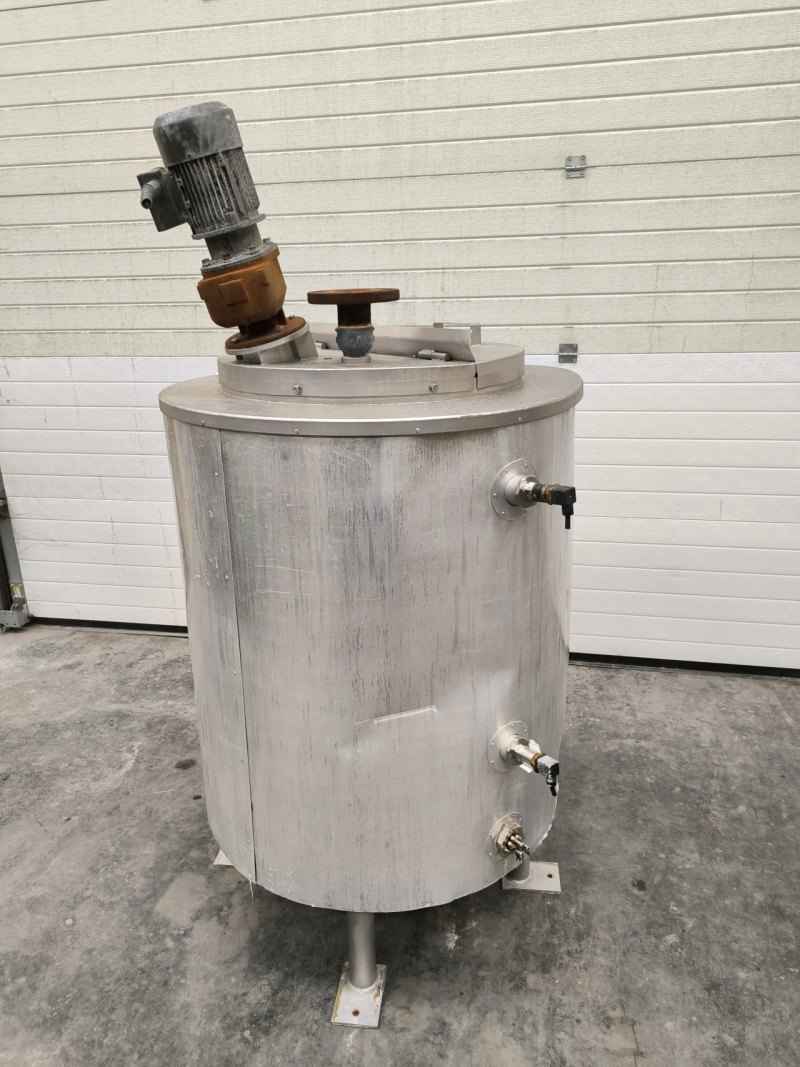 H.TELSCHING STAINLESS STEEL TANK WITH AGITATION AND HEAT INSULATION 250 LITRES
