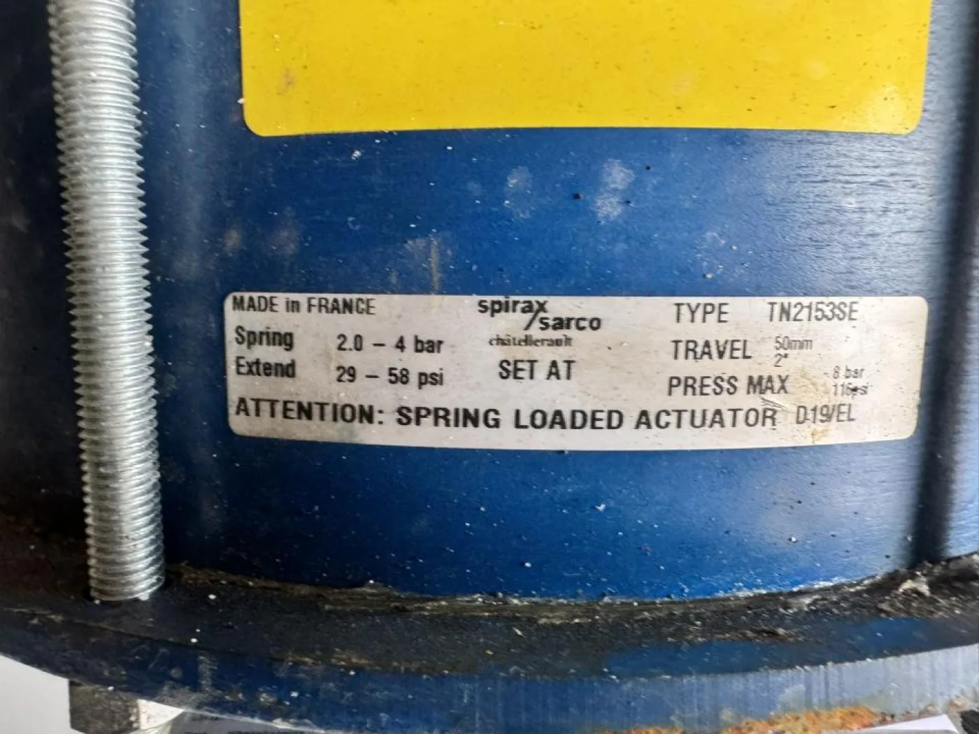 2019 Spirax sarco Pneumatic control-valve actuator - 3