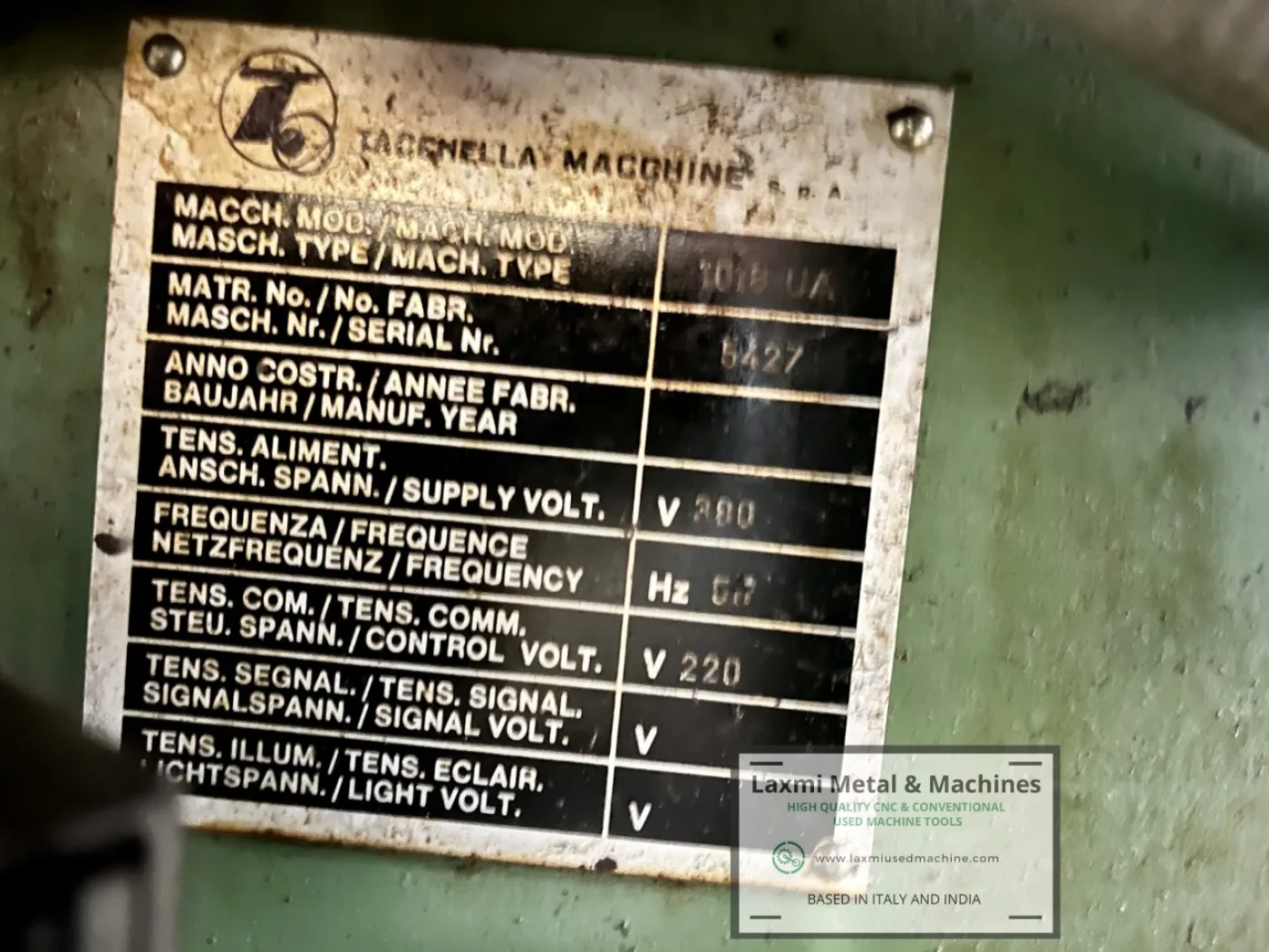 EXTERNAL GRINDER, TACCHELLA - 1018UA - Laxmi Metal & Machines, Rohtak - 2