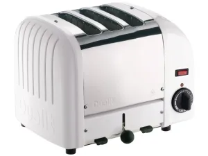 Dualit 3 Slice Vario Toaster White 30087 - islandcatering