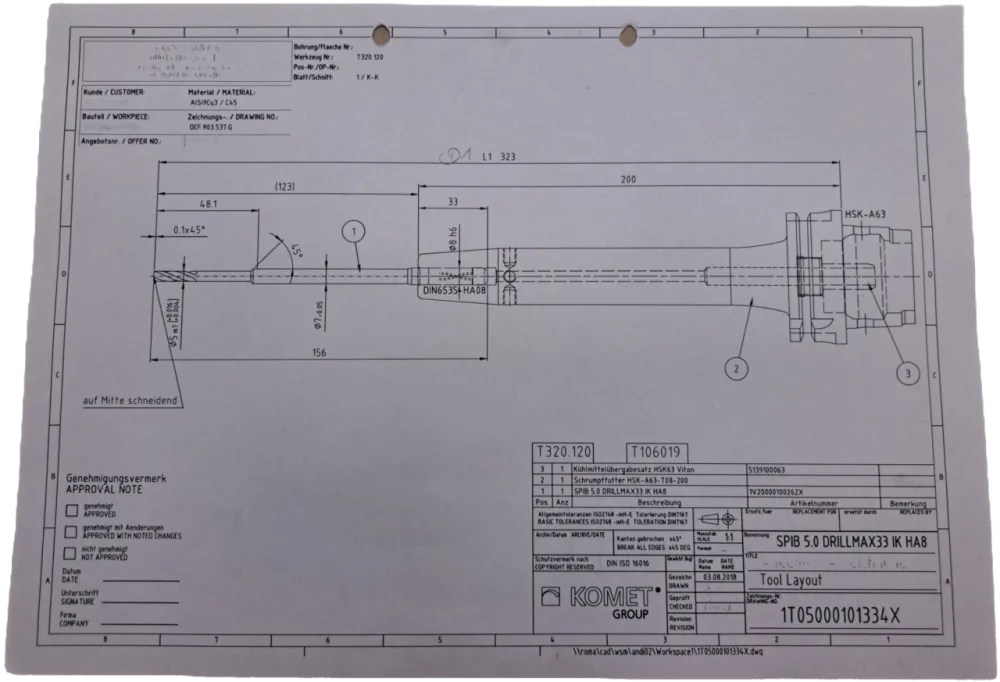 Komet SPIB 5.0 DRILLMAX33 IK HA8