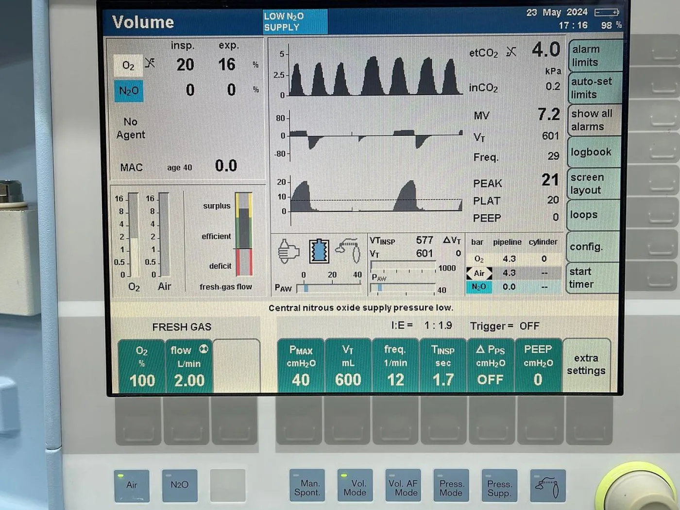 Drager Primus Infinity Empowered YOM: 2012 REF: 8607500-31 - 7