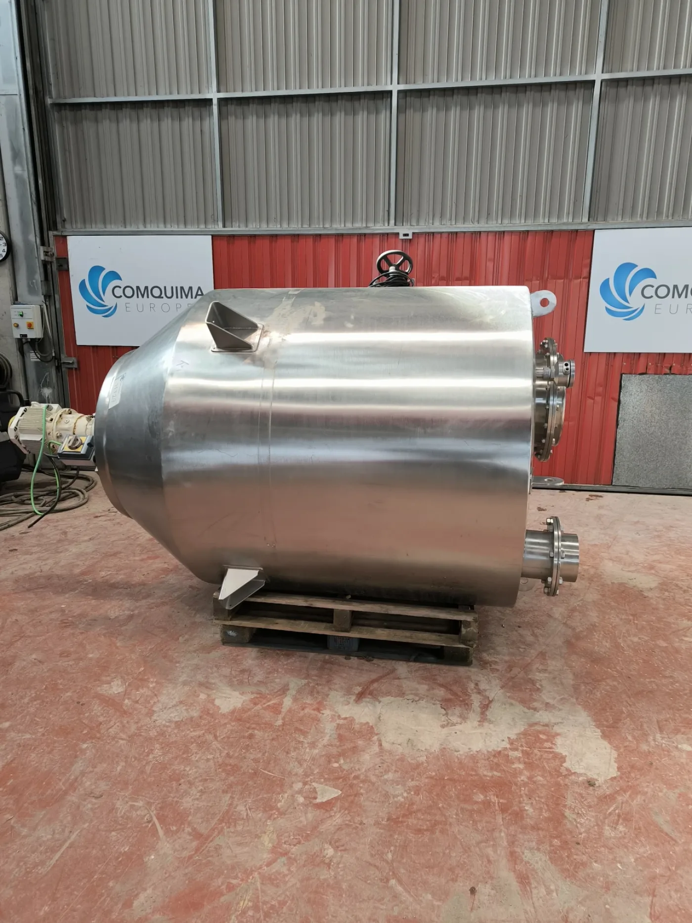 STAINLESS STEEL BUFFER HOPPER E.BACHILLER WITH ATEX AGITATOR - 6