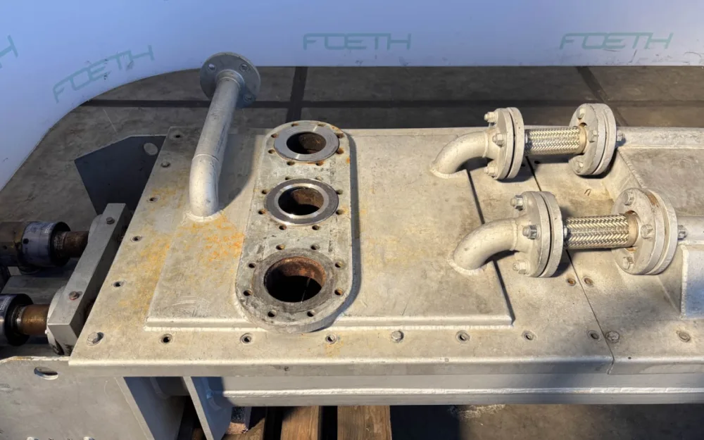 Kolleman Double cooling screw 2 x DN300 - Horizontal screw conveyor