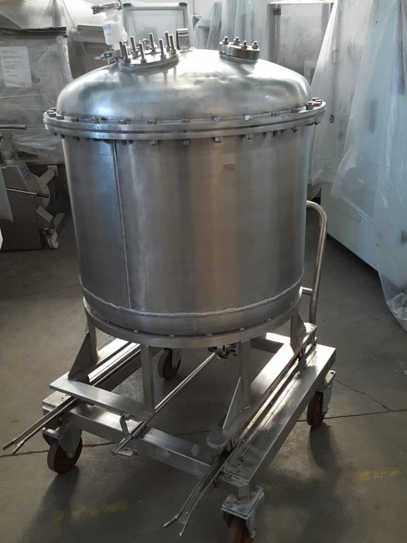 SERBATOIO INOX CARRELLATO MOD. 300 L