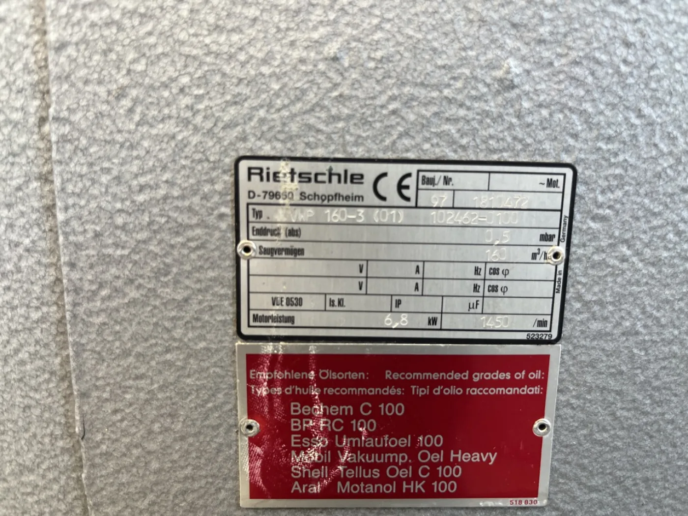 Rietschle VWP-160-3 - Vacuum pump - 7