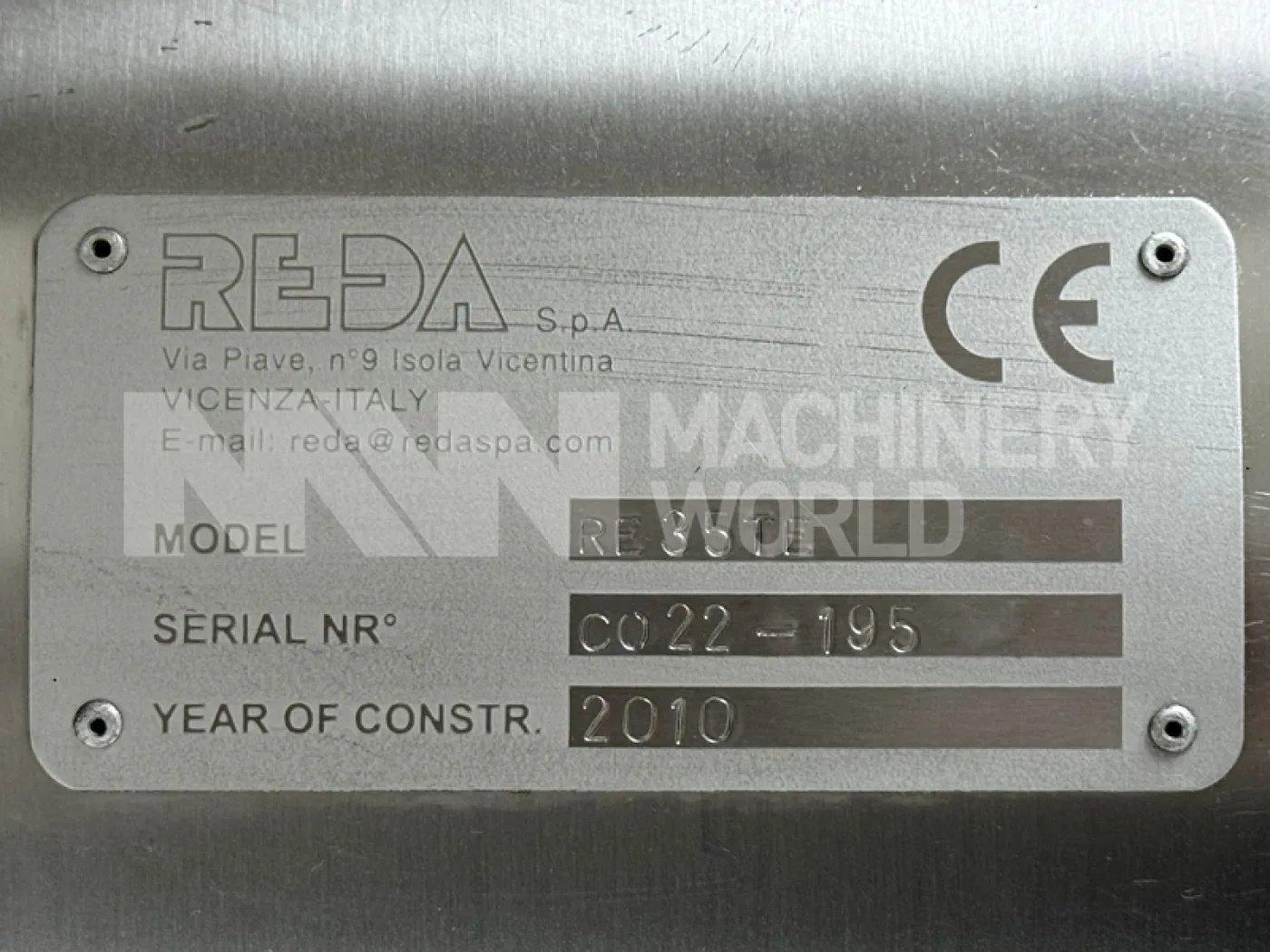3,500 LPH Reda RE15TE Milk Cream Separator (Year 2010) - 8