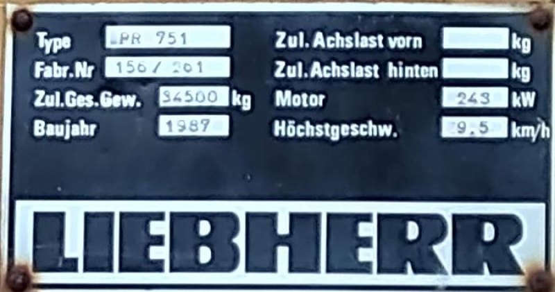 Buldozer Liebherr PR 751