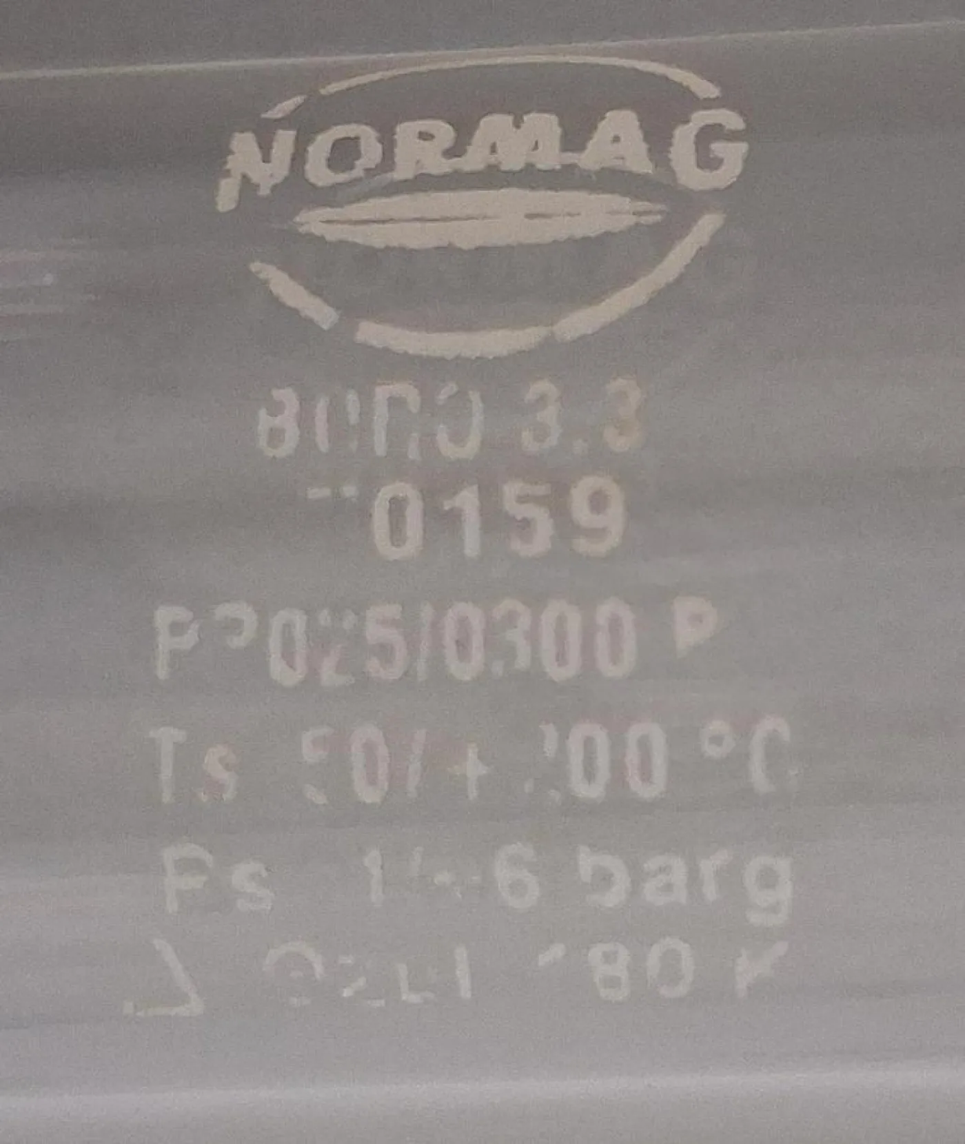 Normag Rohr DN 25, Länge 300 mm – Typ PF Borosilikatglasrohr - 2