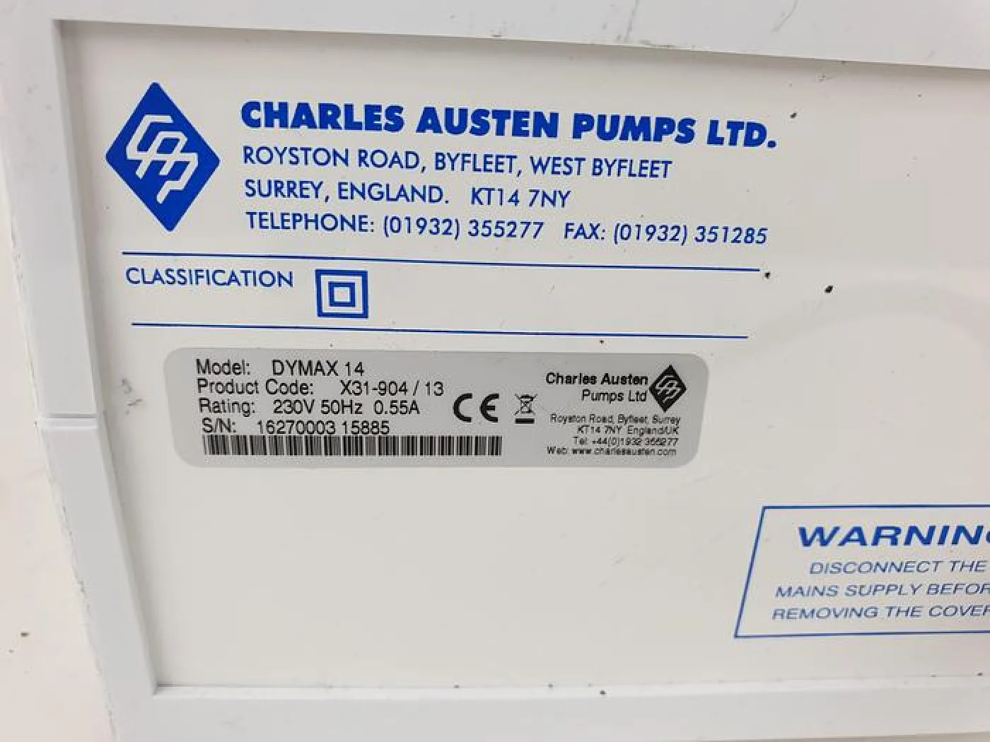 Charles Austen Dymax 14 Air pump - 5