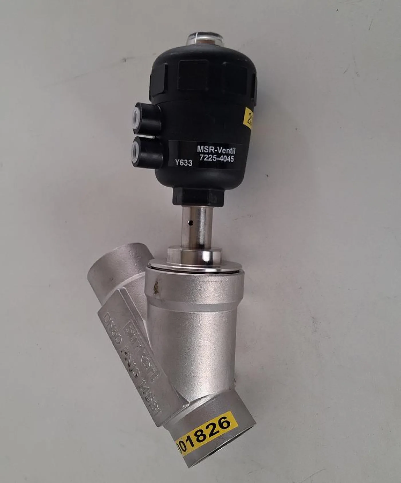 Bürkert 2000B Pneumatisches Schrägsitzventil DN50 PTFE Edelstahl - 1
