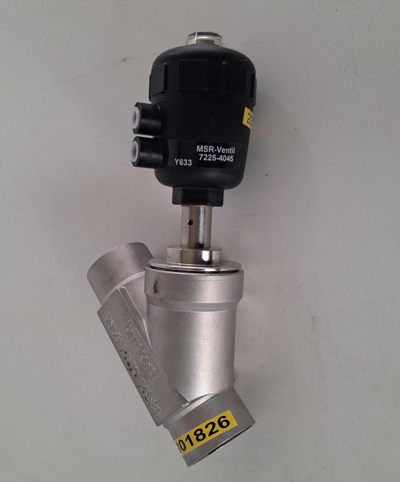 Bürkert 2000B Pneumatisches Schrägsitzventil DN50 PTFE Edelstahl