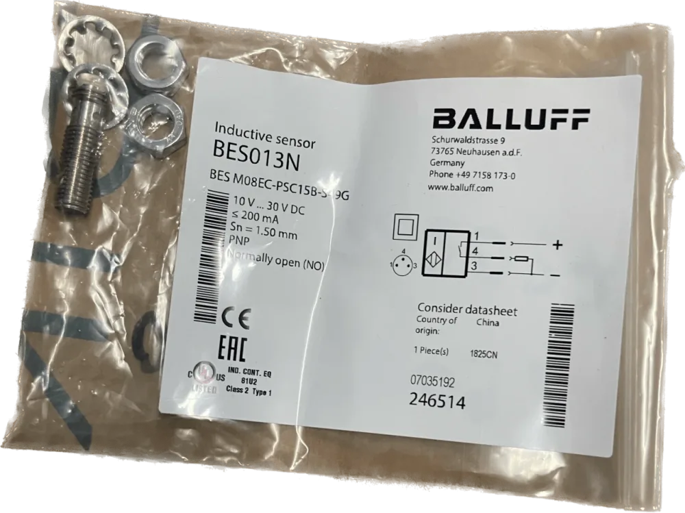BALLUFF Induktive Standardsensoren mit Vorzugstypen BES M08EC-PSC15B-S49G