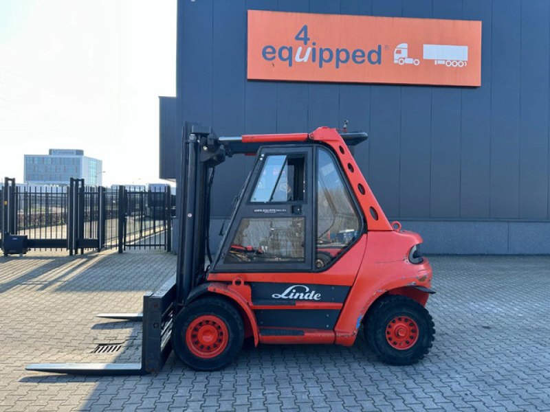 Linde H60D-02 / fork positioner / 6.000kg / duplex / 6 cil. Deutz diesel