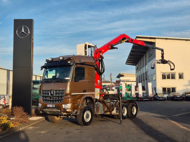 Mercedes Benz Arocs 3351 LS 6x6 Palfinger S260Z96 Y Crane